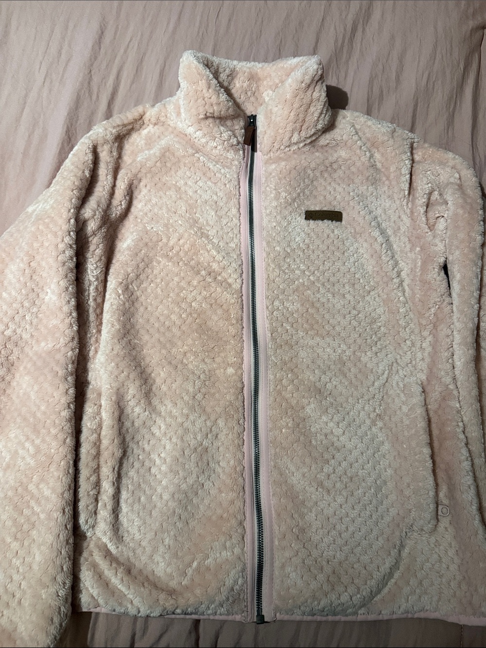 Columbia Soft Plush Full-Zip Jacket - Light Blush